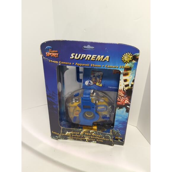 Suprema Super Sport Camera 35mm Film Roll Waterproof Case Scuba Diving NIB - Picture 1 of 7